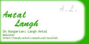 antal langh business card